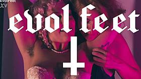 love her armpits and foot fetish with marilou and miss jesus, wet hairy pussy action