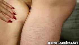 Geriatric whore gets fucked.