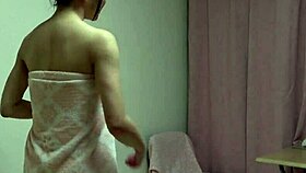 Hot Japanese Girl Strips Lingerie And Showers