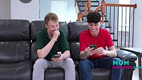 tricking eachothers mom figure made them mad but one gave in cuz curious