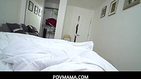 povmama - mona azar handles stepsons morning wood
