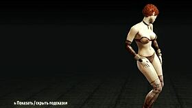 Redhead whore stripteases, flaunting big tits