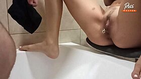 i watch this femdom pissing compilation with golden rain and squirting on shaved pussies in homemade reality videos