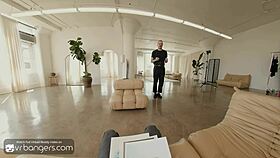 Vr bangers young 18+ pussy fucks and cums at job interview pt 1 😏