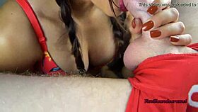 busty bartender sucks and titfucks cock after work - vanillaandcaramel