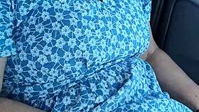 Housewife wanks in public carpark