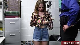 bratty suspect alina west stealing some items on security footage