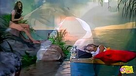 Cosplaying Brunette Deflowers Blonde with Fingers and Tongue