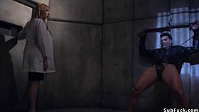 Big Tits Intern Anal Fucked In Bondage