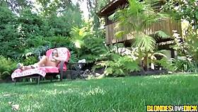 Big Tittied Blonde Devon Lee Takes It In Fresh Air!