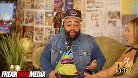 Tattooed Ebony Babe Fucked During Podcast Interview