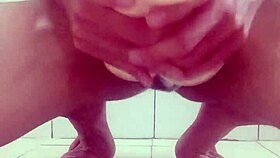 asian taiwanese babe masturbates with monster cock toy and gets creampied, want more private fun