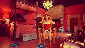 Is Granny Carmen sucking cock in christmas style?