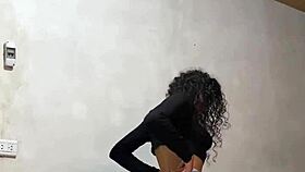 Intense Spy Cam Catches Colombian College Babe Undressing Wildly