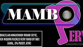 Indian Nick Niquita gets fucked hard by big black cock anally with dirty talk