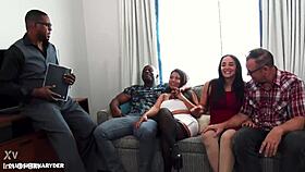 Timeshare couple swap foursome!