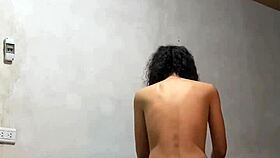 Intense Spy Cam Catches Colombian College Babe Undressing Wildly