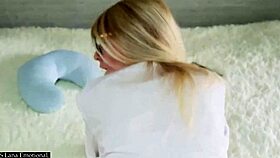 Cute teen loves getting fucked in tight ass and wet pussy when home alone 😘