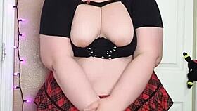 why is this hairy bbw not wearing panties under her skirt?