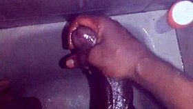 I'm Jerking My Big Black Cock In The Shower, Getting Ready To Cum! 💦