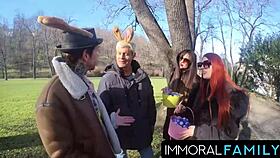 mia trejsi begs for double dicks in outdoor fun 😈