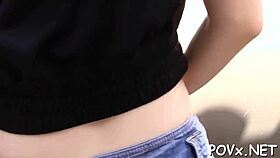 that indecent nymph addicted to vehement dick-riding?