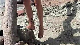 Pissing In Public Beach Compilation And Shower With Young Lola Spice