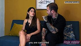 busty argentinian paula rojas in a steamy interview with brian evans, oh god!
