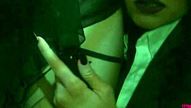 The redheaded lesbian babe feeds the other lady cakes and fruit.