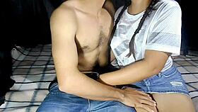 i'm fucking with my best friend's ex boyfriend he convinces me to have sex and we scream with pleasure in real homemade video