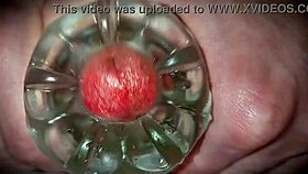 Close up oozing cum from masturbation session?