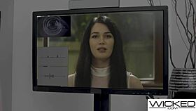 my hot nerdy big tittied gf helped me so i fucked her hard