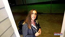 Big titted brunette celeste rubs her pussy and deepthroats a big cock