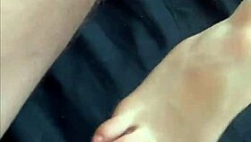 I caught my blonde lingerie model masturbating on set for POV anal sex vertical