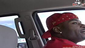 busty brunette gets cumshot on silicone tits from bbc