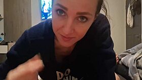 swallowing cum after delicious blowjob