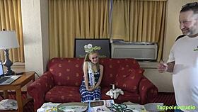 Luna Lips' pregnant pussy gets fucked by many horny hung cocks in gangbang