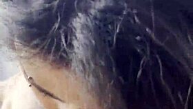 Blowjob For The Cuckold With Cum In Mouth