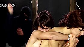 girls whipped and placed above candles in bdsm punishment 😈