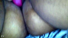 SEXY EBONY BBW PLAYING WITH HER HAIRY PUSSY WITH A VIBRATOR