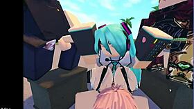 Roblox Miku Banging In Group Gangbang 😈