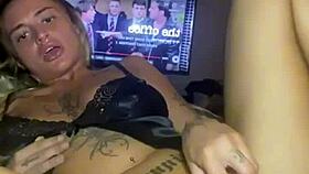 Teen goth whore fucks her tight little 18+ pussy