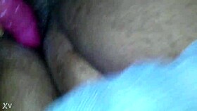 SEXY EBONY BBW PLAYING WITH HER HAIRY PUSSY WITH A VIBRATOR