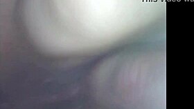 Milf caresses anal and pisses inside