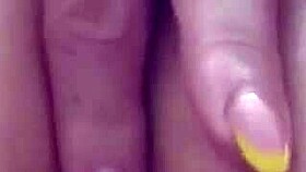 Milf caresses anal and pisses inside