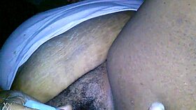 SEXY EBONY BBW PLAYING WITH HER HAIRY PUSSY WITH A VIBRATOR