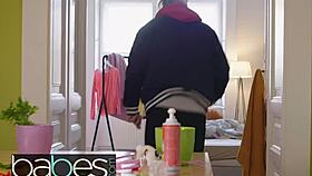 gina gerson dean van damme - snow day - babes