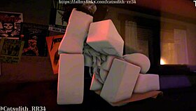 Relaxing fun in her room during sunset