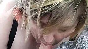 Bbw Liz gives roadside blowjob again 😘