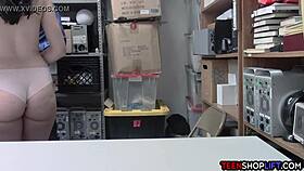 caught shoplifting by the cop? let's fuck in the office